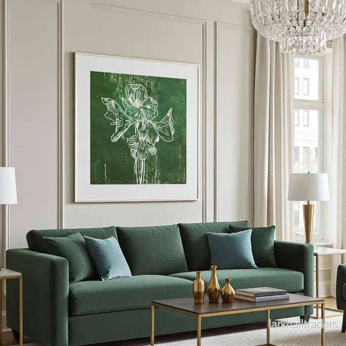 Fine Art Print Blommig Grön – Green Amaryllis | Museumskvalitet Fine Art Print Blommig Grön – Green Amaryllis | Museumskvalitet