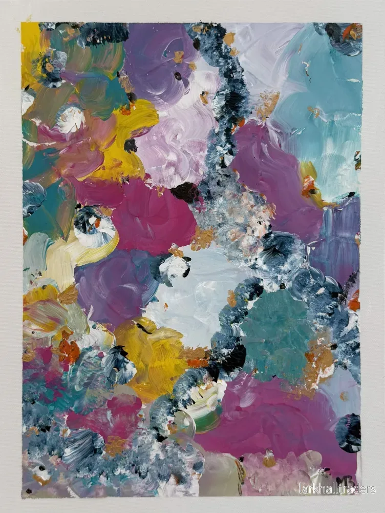 Blooming Fragments – Abstrakt Målning Original - Bild 3