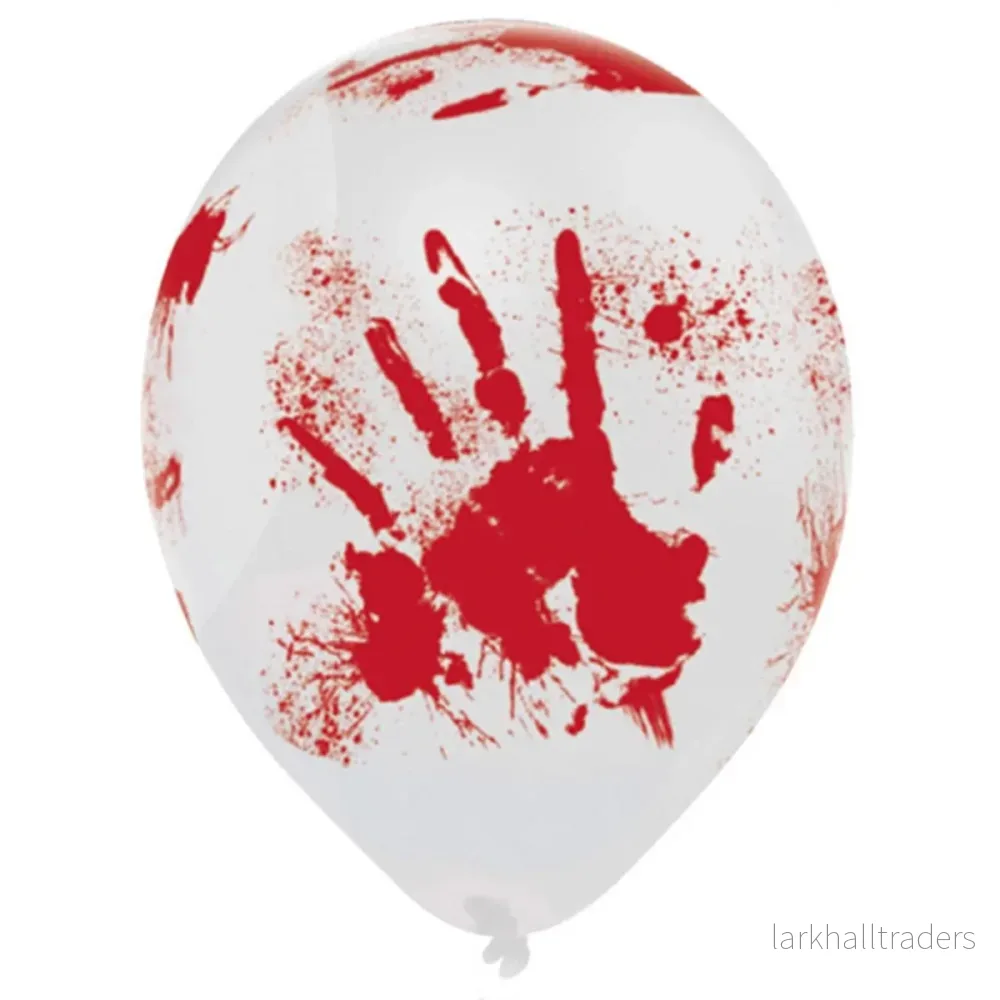 Latexballonger, Balloons Bloody Hand 25,4 cm 6 st Latexballonger, Balloons Bloody Hand 25,4 cm 6 st