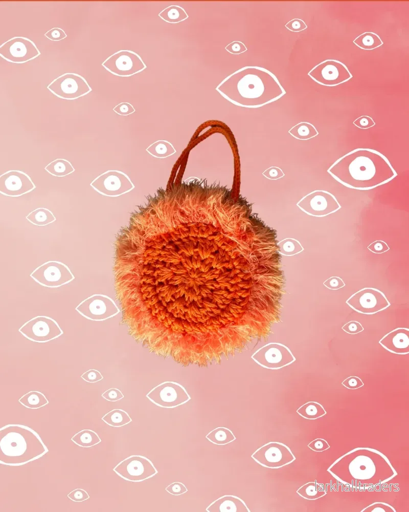 Snusväska, Plysch - Orange - Bild 3