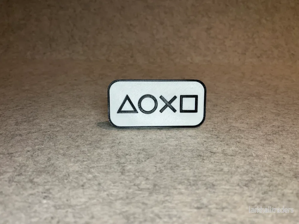 PlayStation-skylt - dekor med knappsymboler - Bild 2