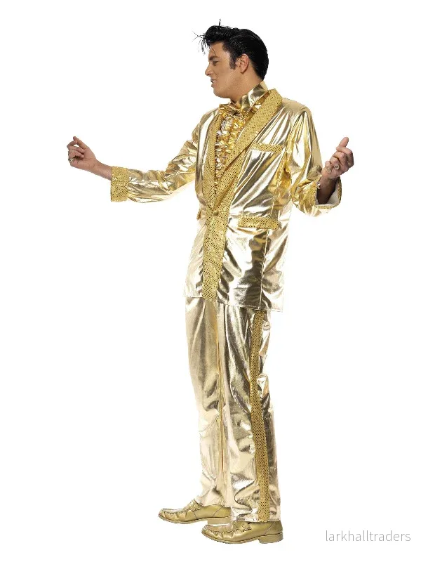 Kostym, Elvis guld M - Bild 2