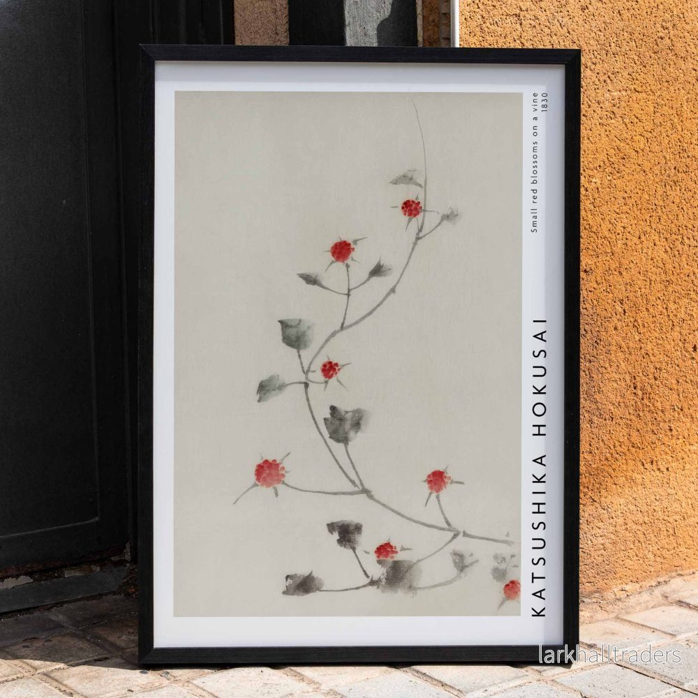 Små röda blommor på en ranka Poster Små röda blommor på en ranka Poster