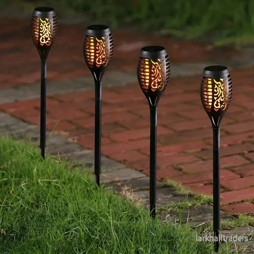 FlameGlow Torch – Solcellsdriven Fackellampa med Flimrande Låga (IP65)