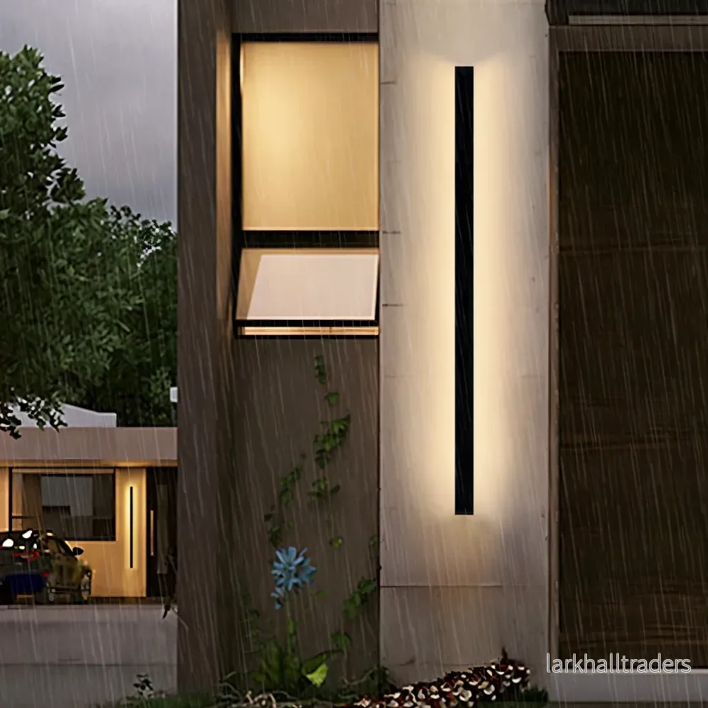 LineaLux – Vägglampa i Svart/Vit Linjär Design för Inomhus & Utomhusbruk (IP65) - Bild 3