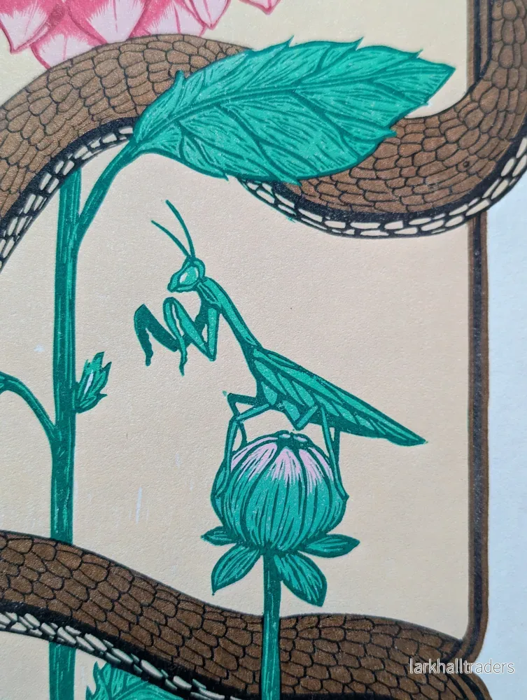 Preying - Linocut Print - Bild 3