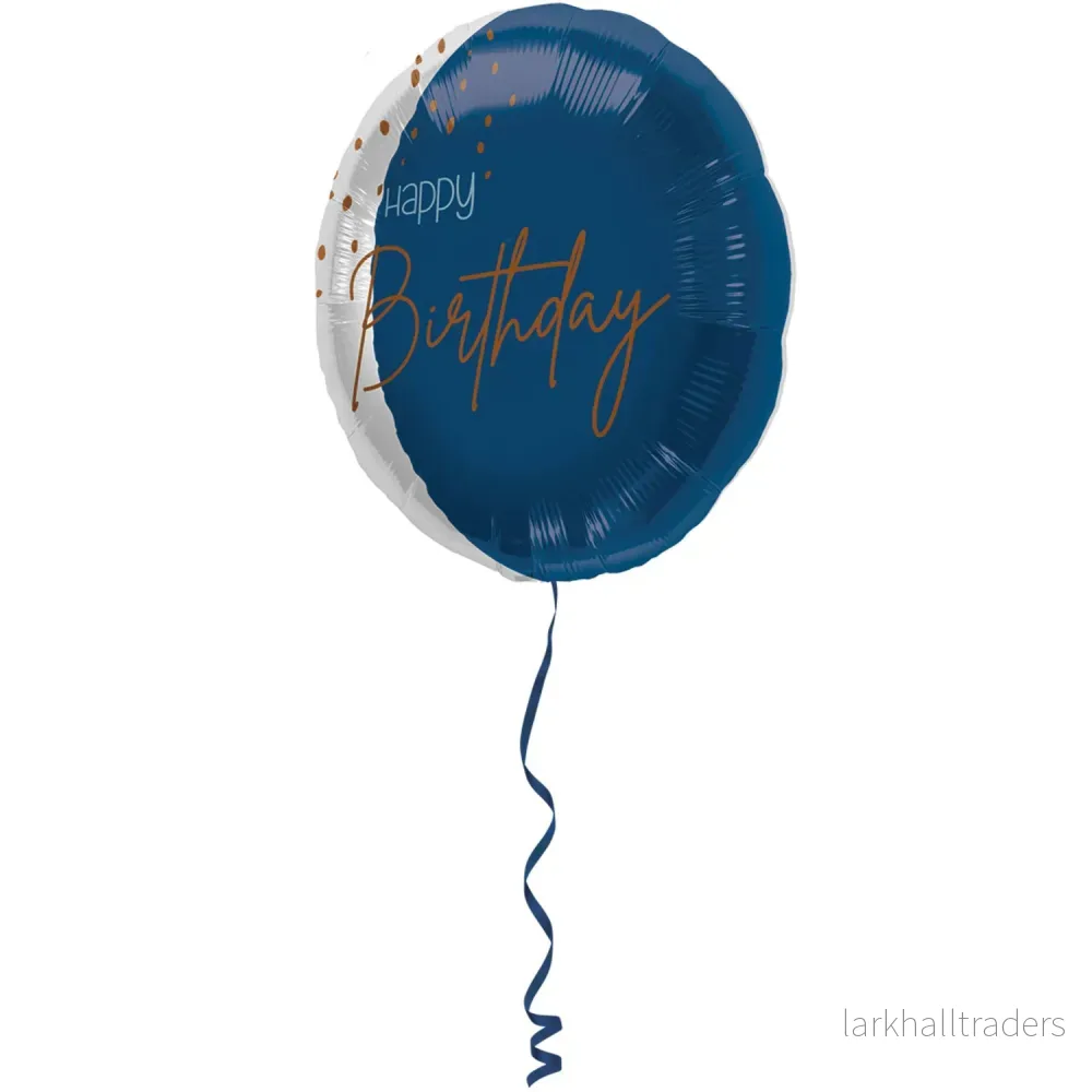 Folieballong, elegant true blue 45 cm - Bild 2