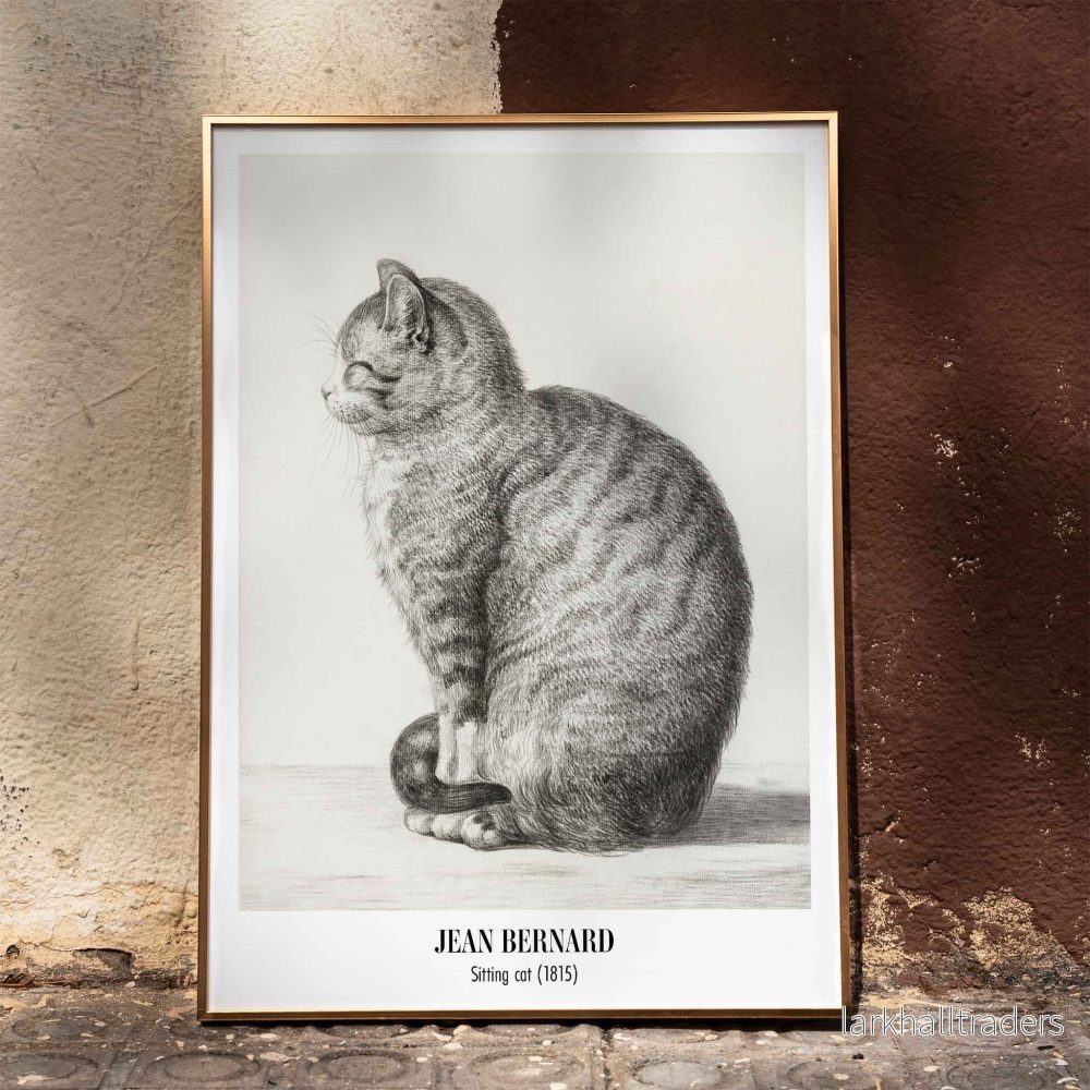 Sittande katt, vänd åt vänster Poster