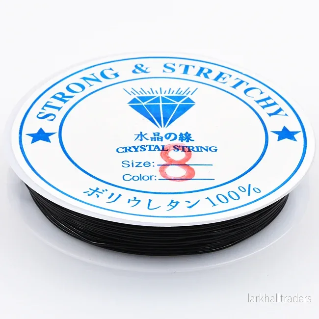 Elastisk tråd ”Strong & stretchy”, svart, 0,8mm Elastisk tråd ”Strong & stretchy”, svart, 0,8mm