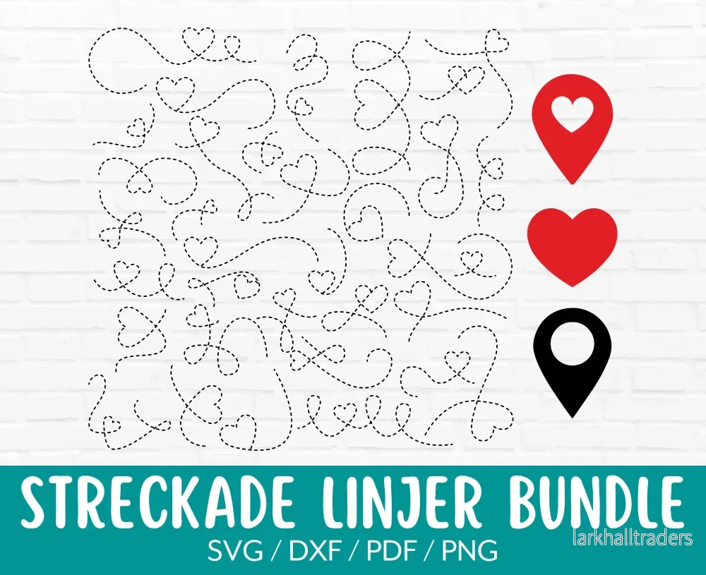 Streckade linjer SVG-filer Streckade linjer SVG-filer