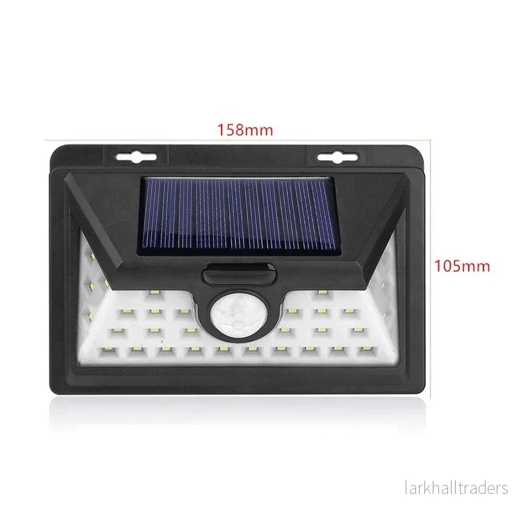LED solcellslampa vägglampa med sensor - Bild 2