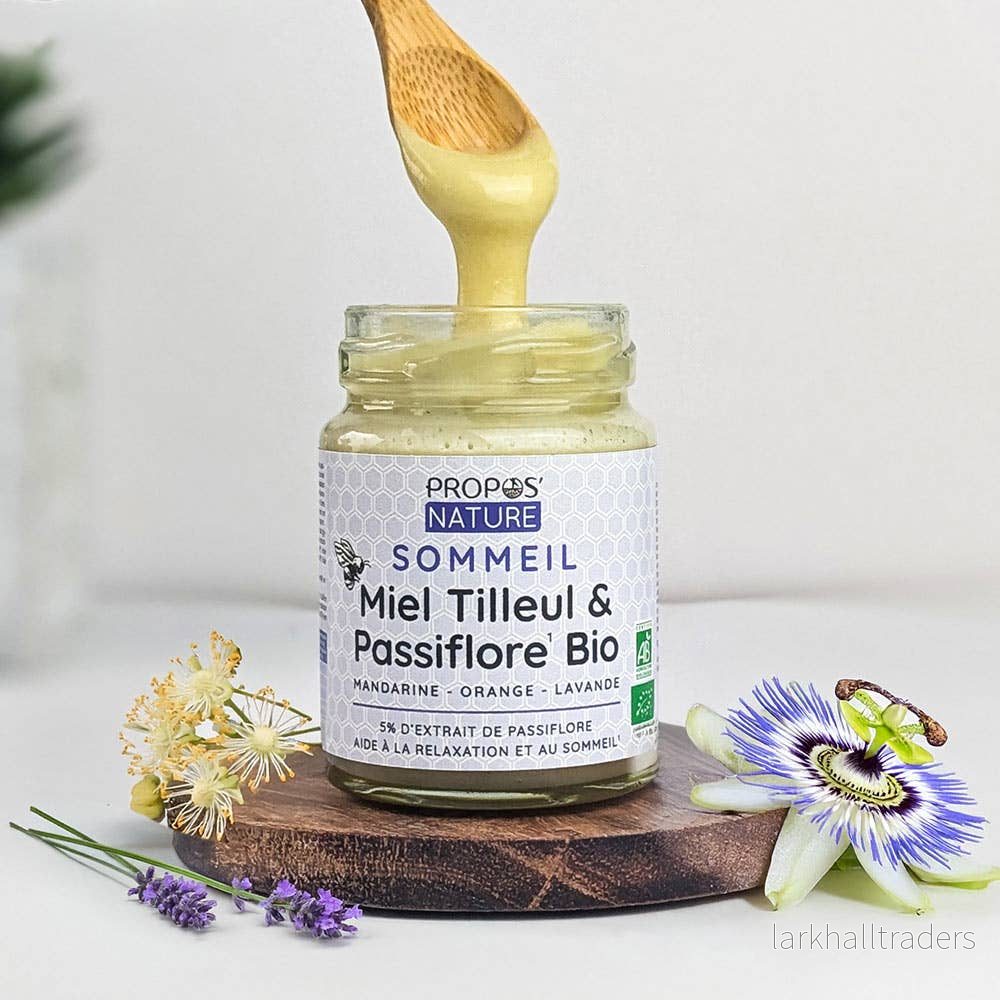 Ekologisk sömnblandning, honung, passionsblomma, lavendel Ekologisk sömnblandning, honung, passionsblomma, lavendel