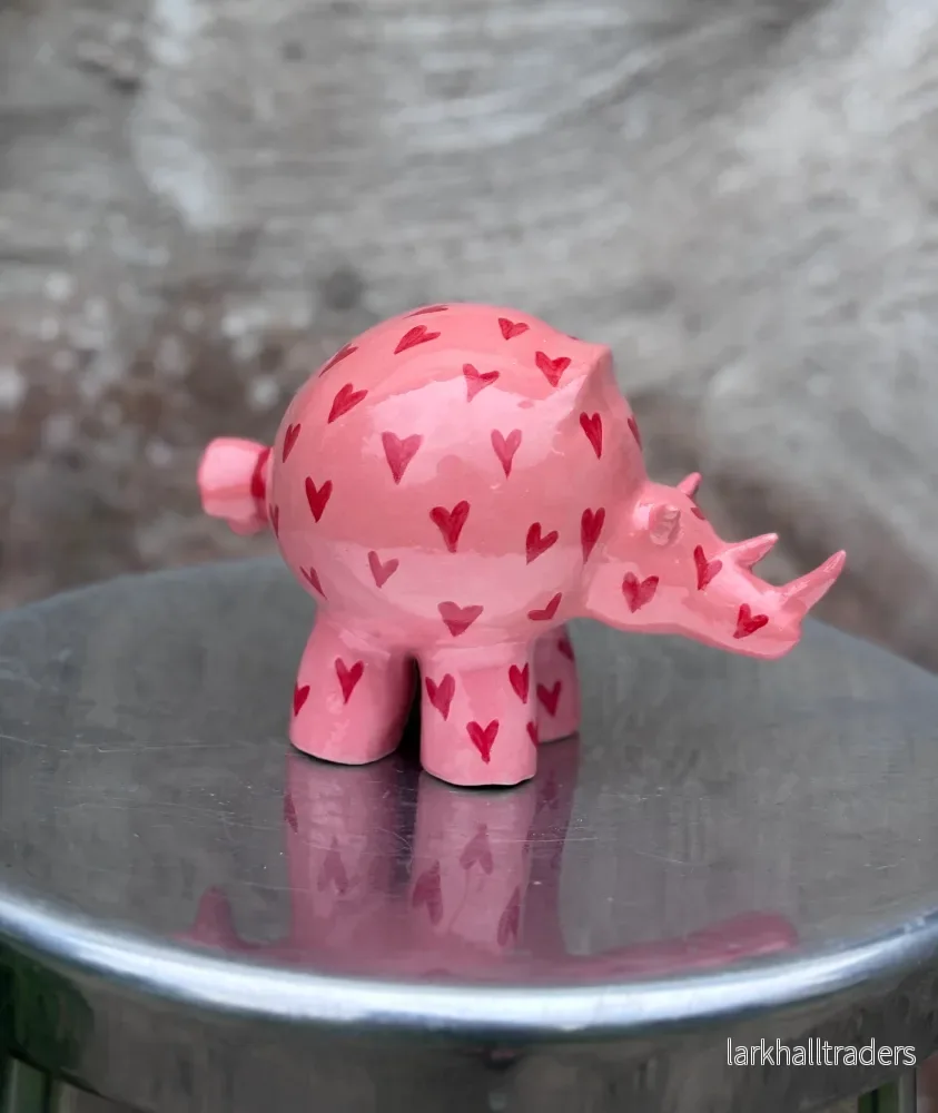 Rosie the Rhino Skulptur