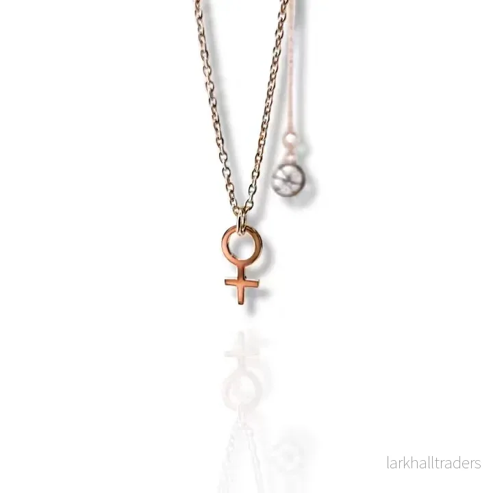 Mini She Halsband Roséguld