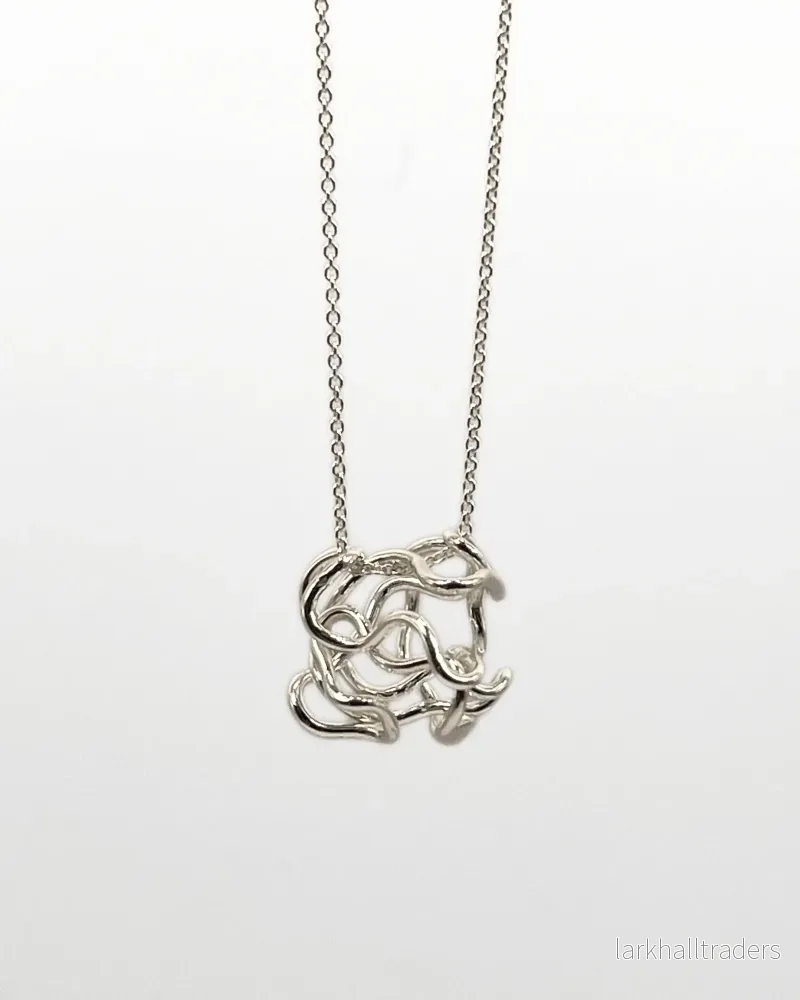 Handgjort Silver Halsband Nystan (liten)