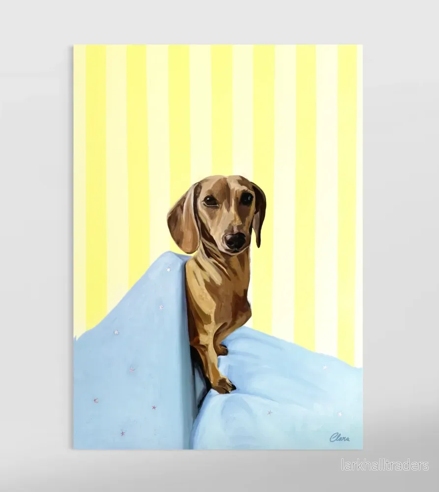 Happy Dachshund Fine Art Print - Bild 2