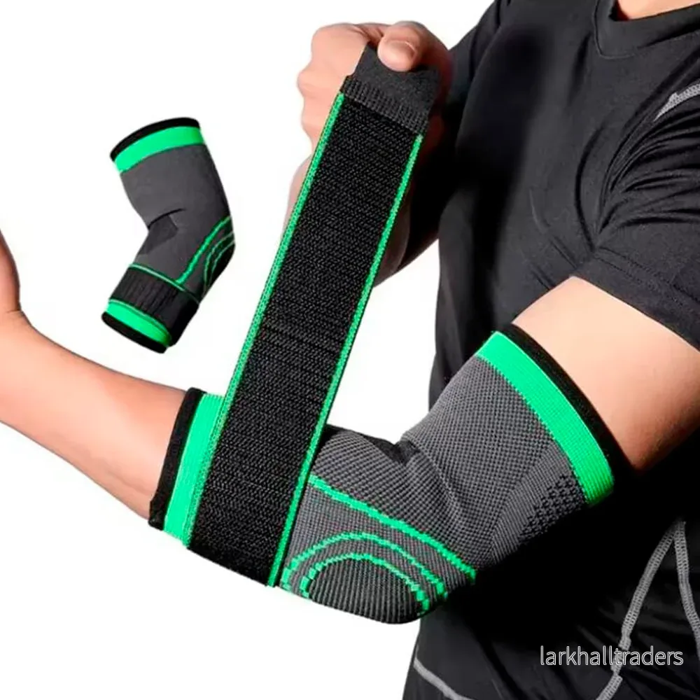 Armbågsstöd – ger kompression och stöd för armbågen – Armbågsstöd – ger kompression och stöd för armbågen –