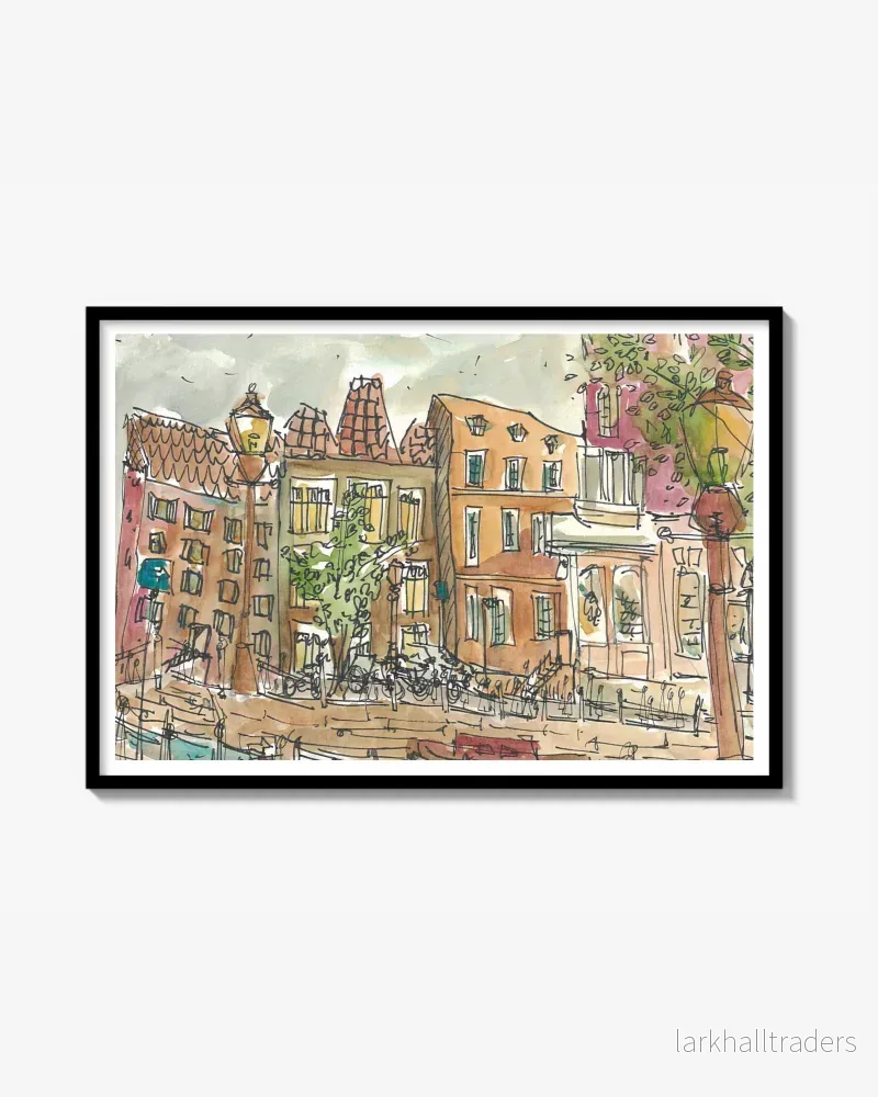 On The Streets Of Amsterdam Print On The Streets Of Amsterdam Print