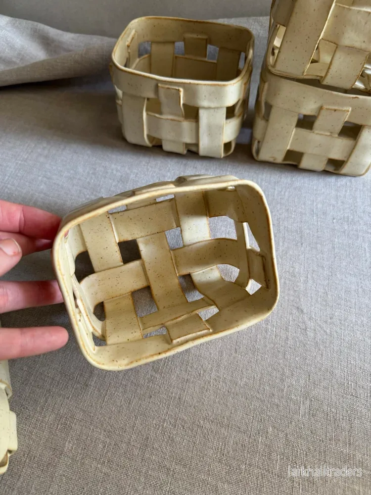 Keramik basket - beige - Bild 3