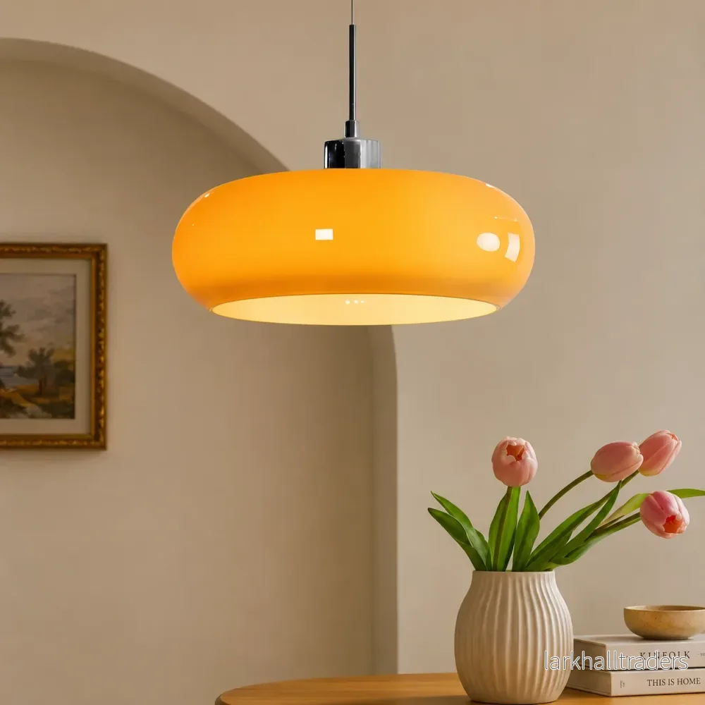 Cirquella – Retro-Modern Bauhaus Glaspendellampa i Cirkelformad Design Cirquella – Retro-Modern Bauhaus Glaspendellampa i Cirkelformad Design
