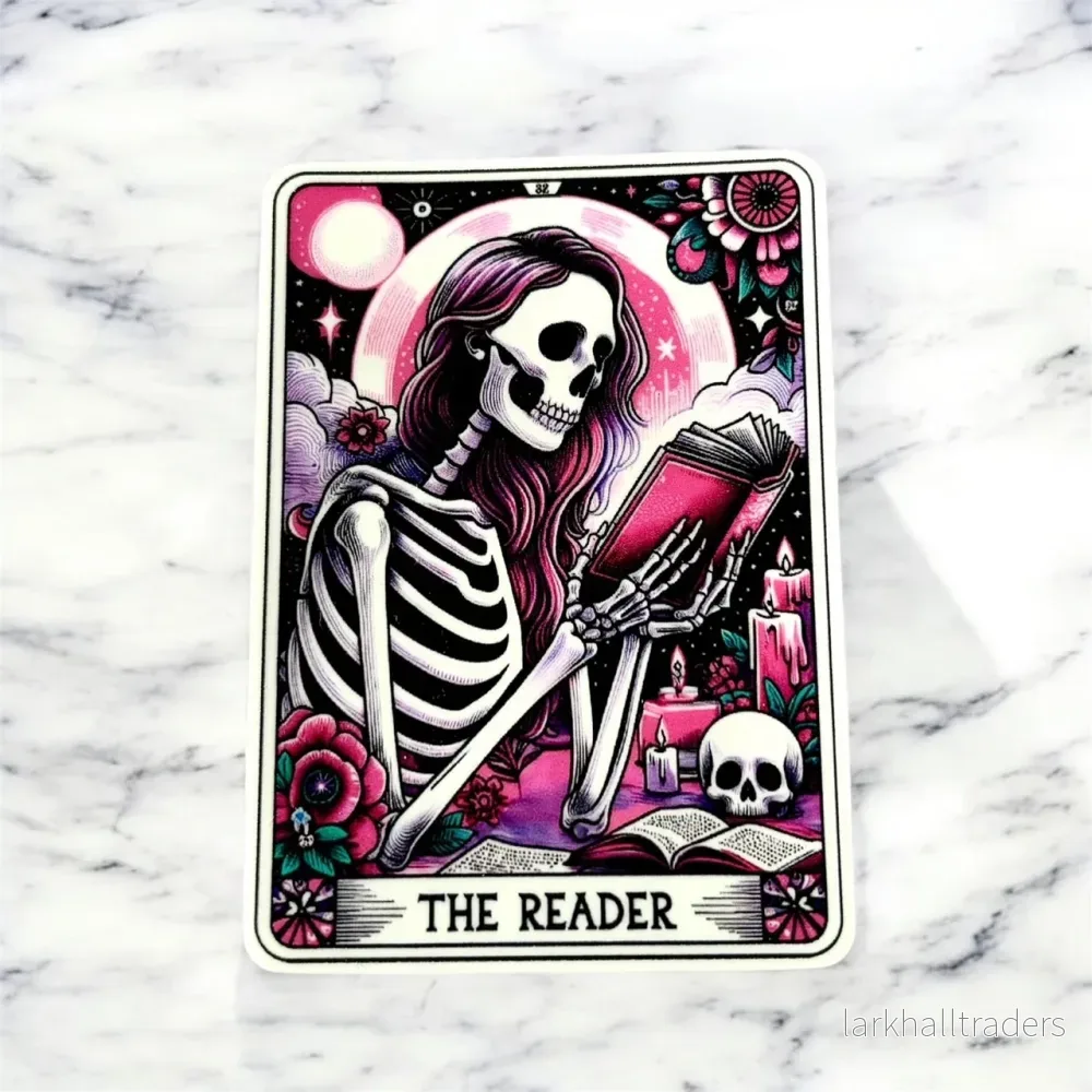 Vinylsticker – The Reader Pink Vinylsticker – The Reader Pink