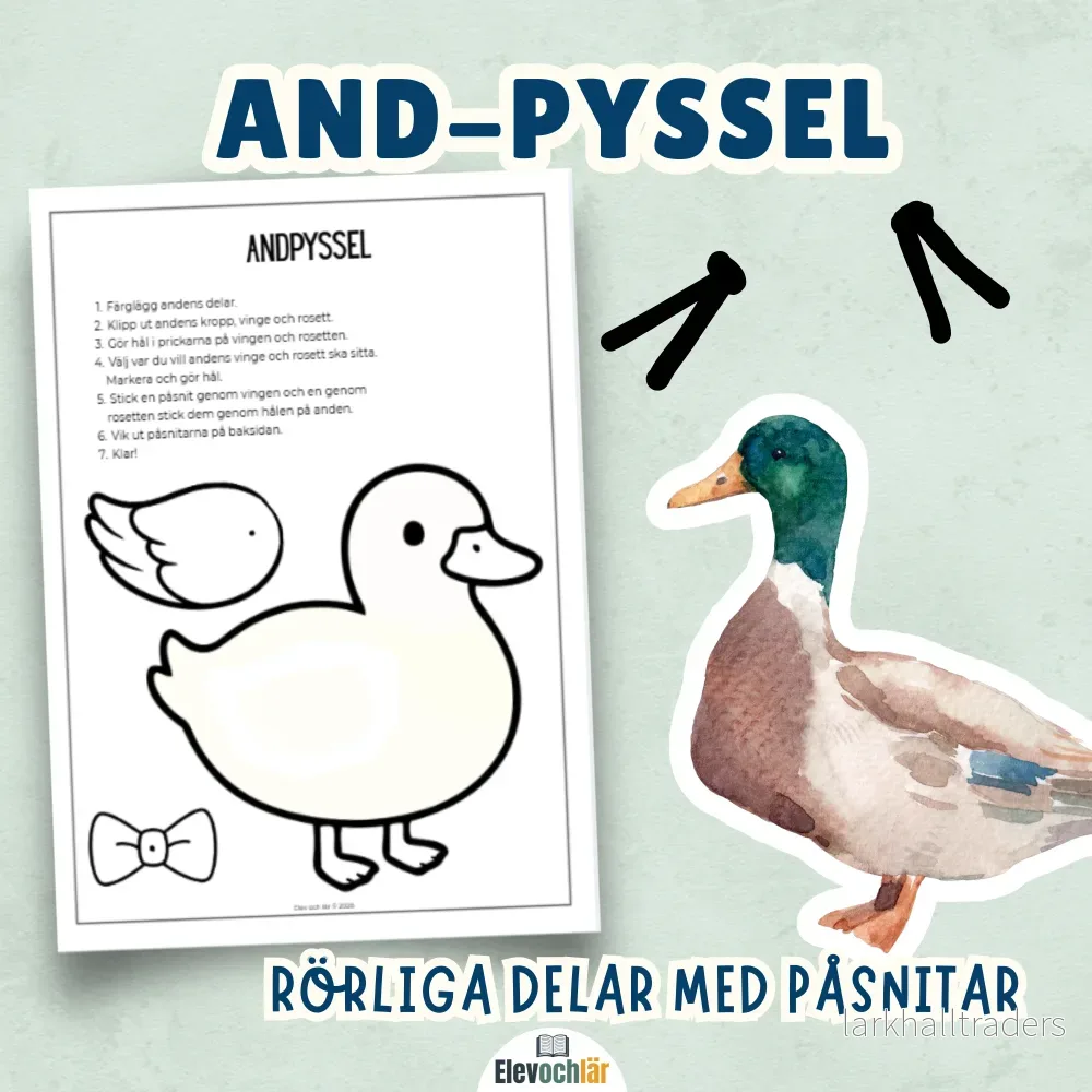 Anden – pyssel med rörliga delar