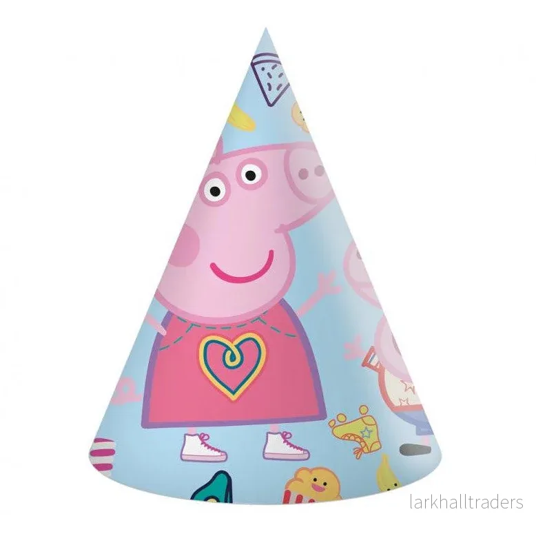 Partyhattar, Greta gris 6 st Partyhattar, Greta gris 6 st