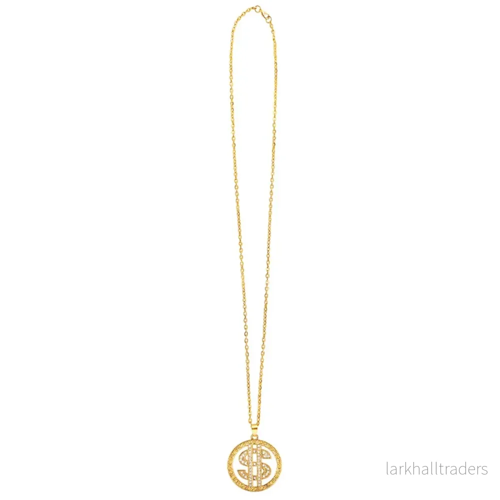 Halsband, dollartecken med strass - Bild 2