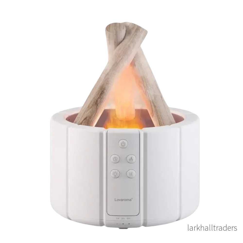 FlammaMist – Luftfuktare och bordslampa med aromaterapi och LED-ljus