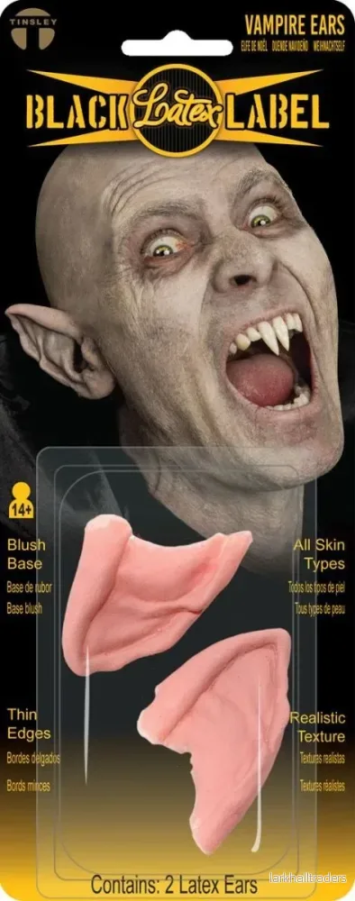 Black Label Latex Ears – Vampire Ears