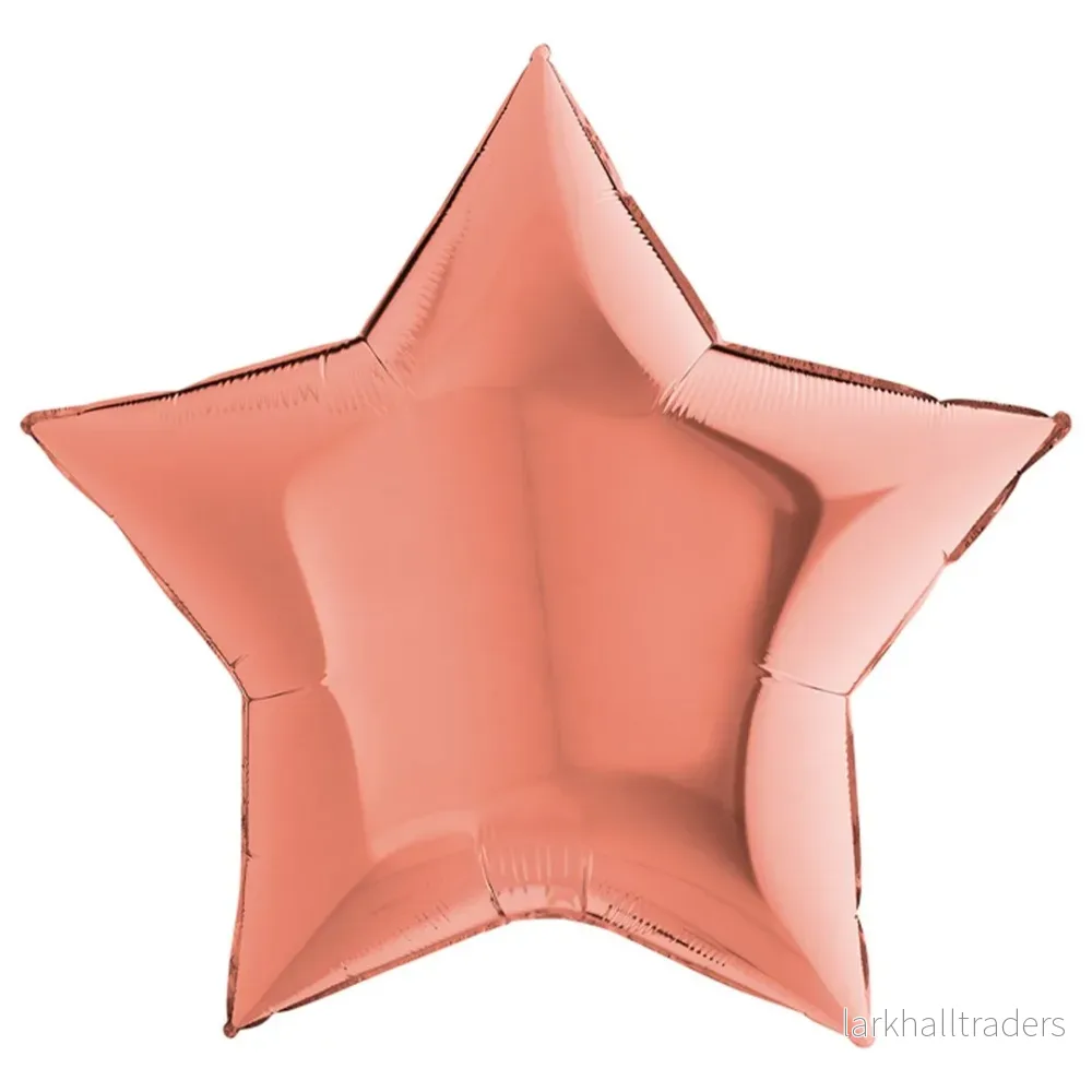 Folieballong, stjärna roséguld 91 cm Folieballong, stjärna roséguld 91 cm