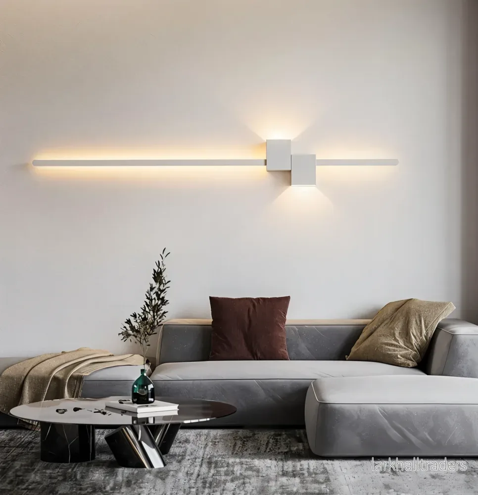 LinéaLux – Minimalistisk Svart LED Vägglampa i Modern Lång Design - Bild 2