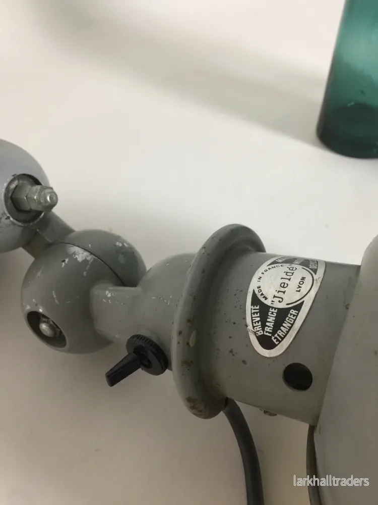 Jieldé lampa i grått med strömbrytare - Bild 2