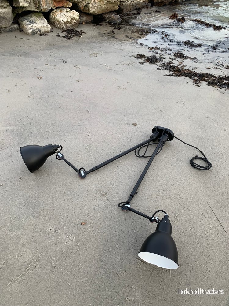 Lampe Gras N302 dubbellampa – Svart