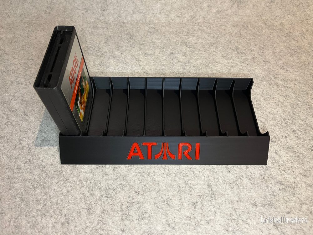 Spelställ för 10 Atari 2600 / 7800-kassetter med Atari-loggan - Bild 3