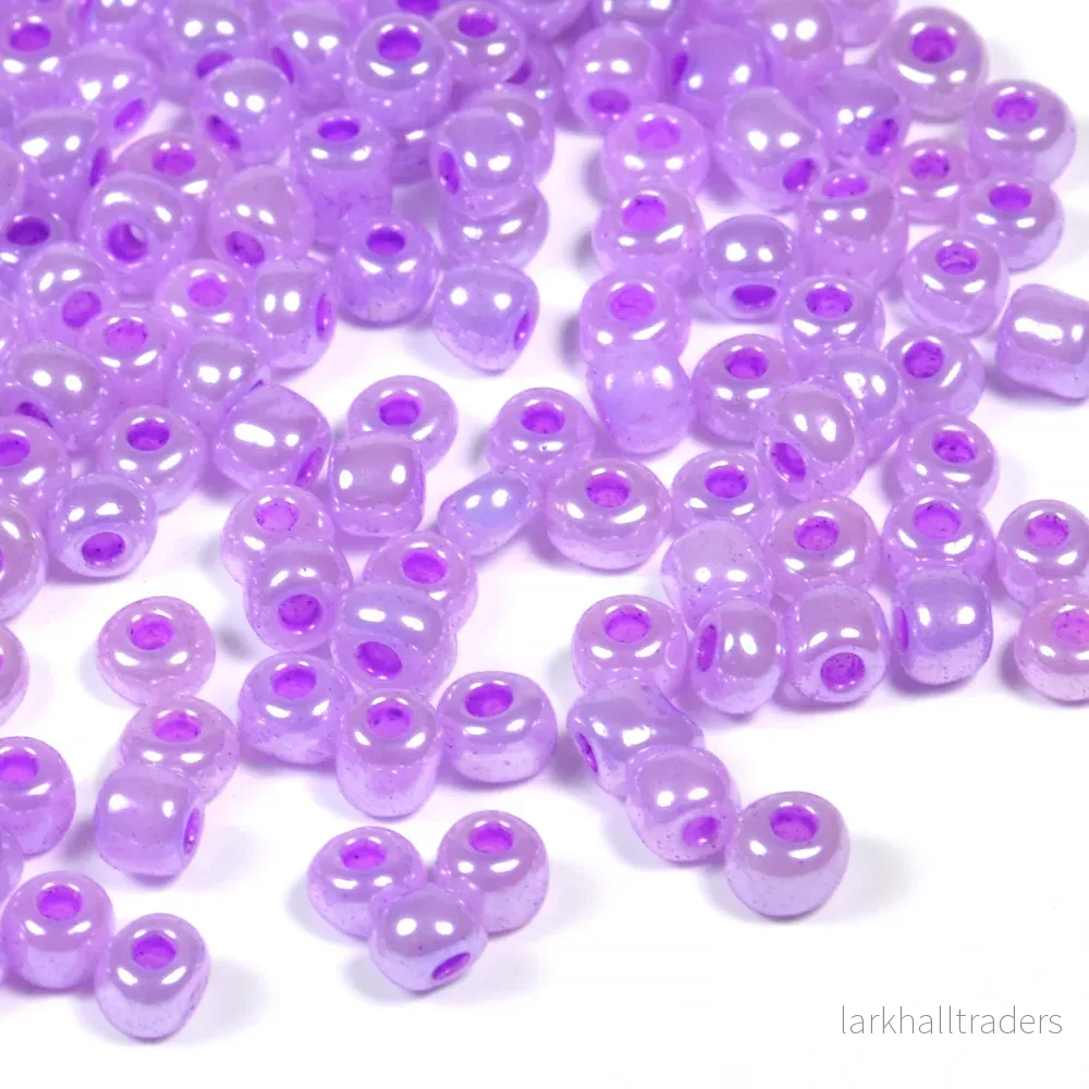 Seed Beads, 4mm, ceylon lavendel, 30g Seed Beads, 4mm, ceylon lavendel, 30g
