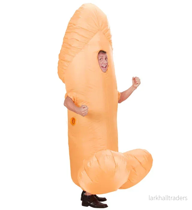 Uppblåsbar dräkt, penis - Bild 3