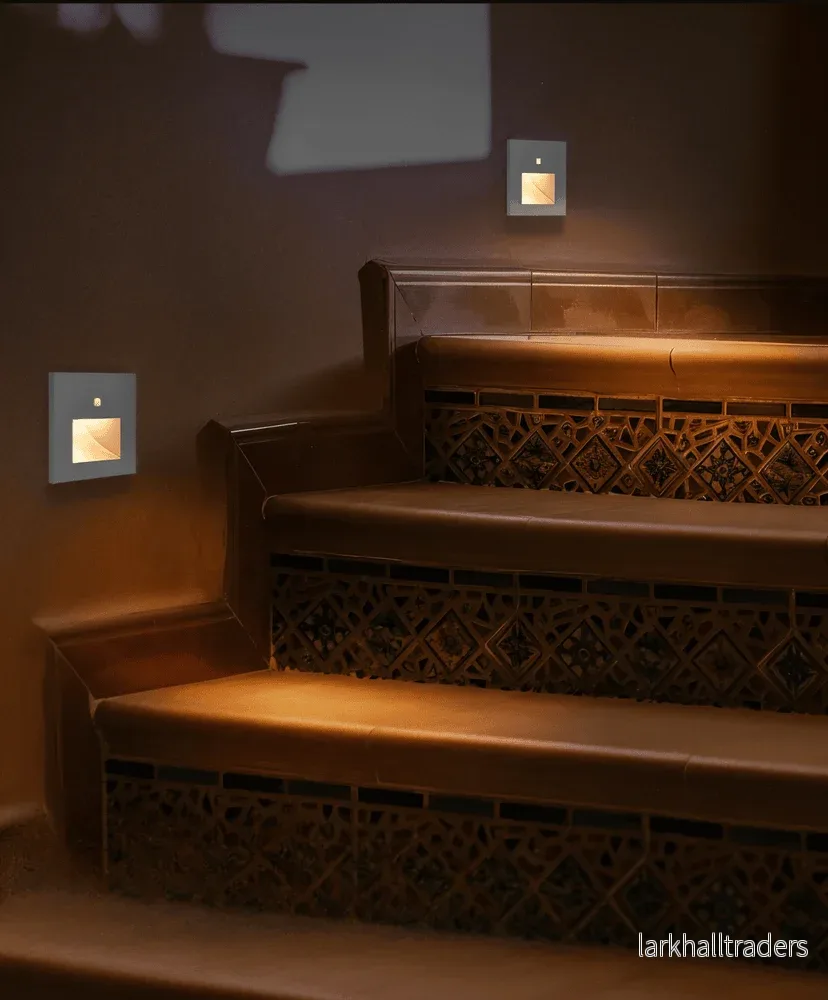 SafeGlow – Infälld Vägglampa med Rörelsesensor för Trappor och Korridorer - Bild 3