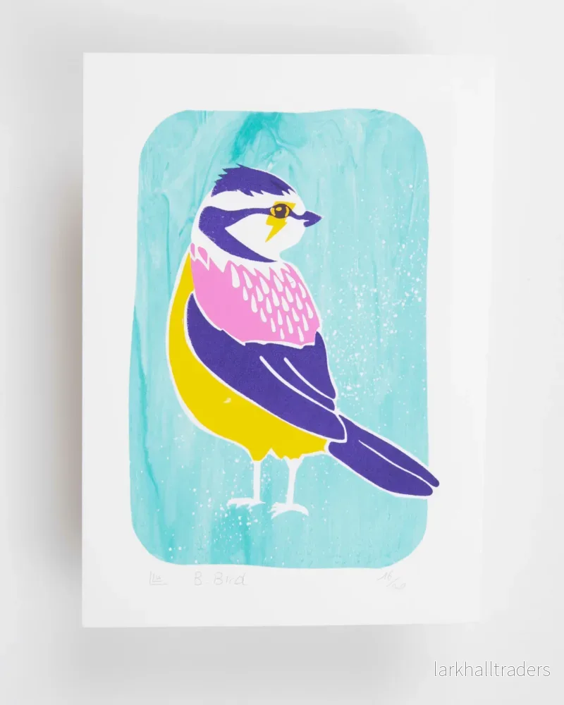 Bowie Bird - Handgjord screentryck Art Print