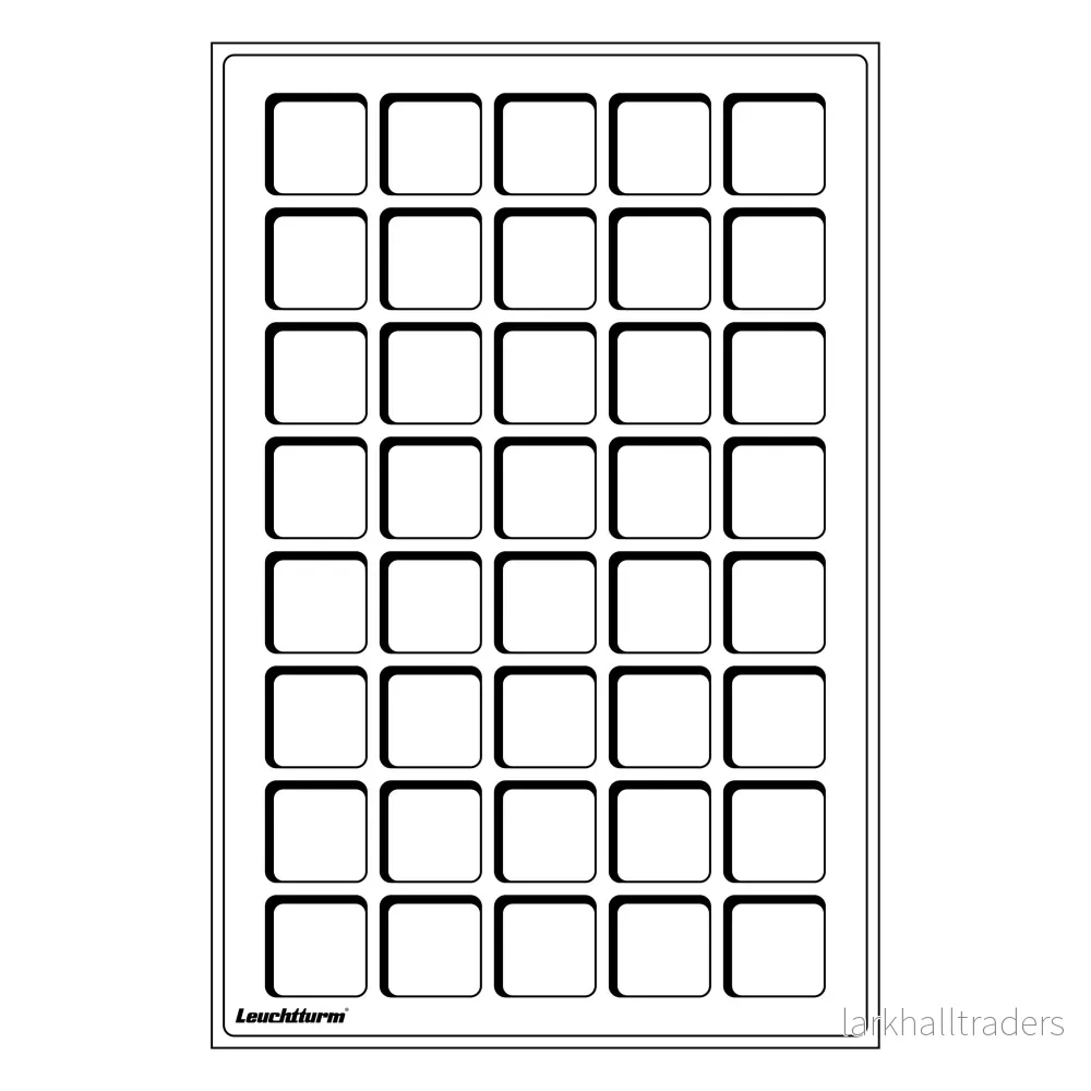 Myntbricka L för 40 mynt upp till 33 mm, blå, 2-pack Myntbricka L för 40 mynt upp till 33 mm, blå, 2-pack
