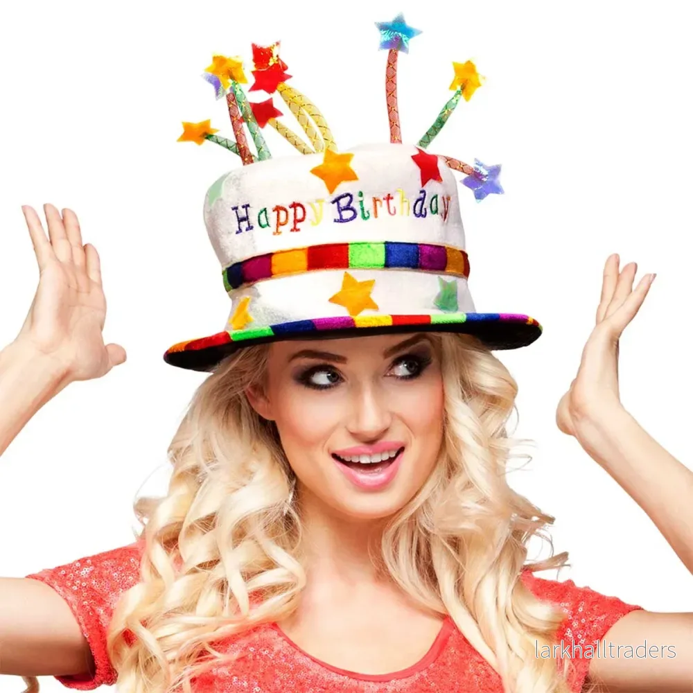 Hatt, happy birthday regnbåge - Bild 2