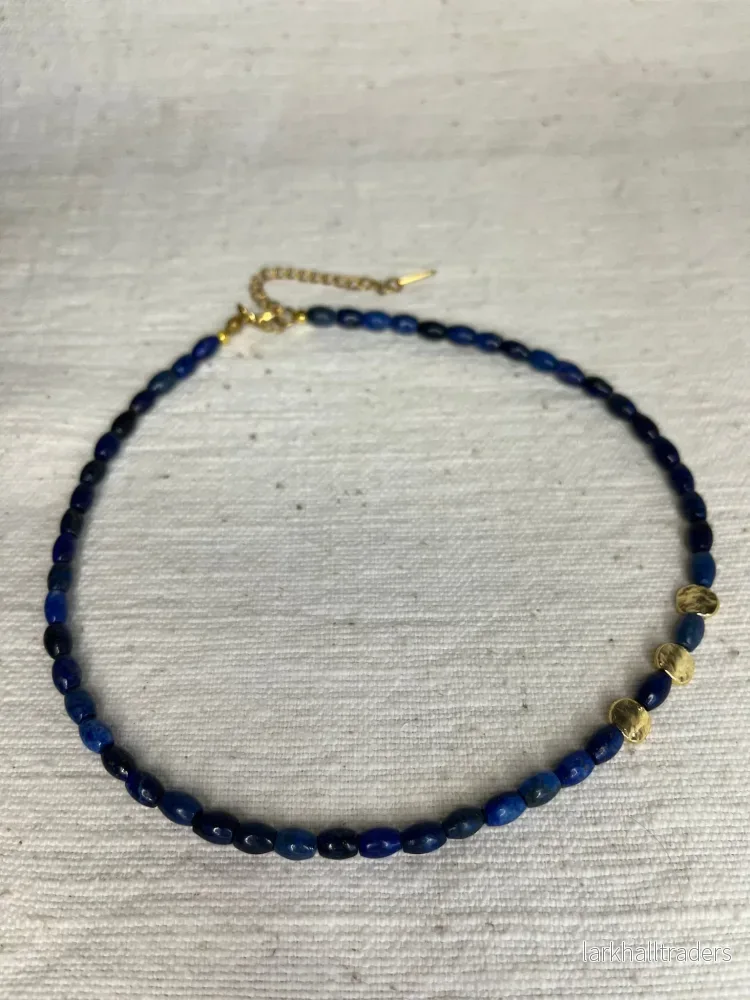 Minimalistisk Lapis Lazuli Halsband - Bild 2