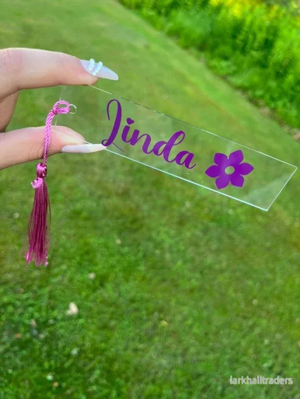 Unikt Bokmärke Transparent Lila