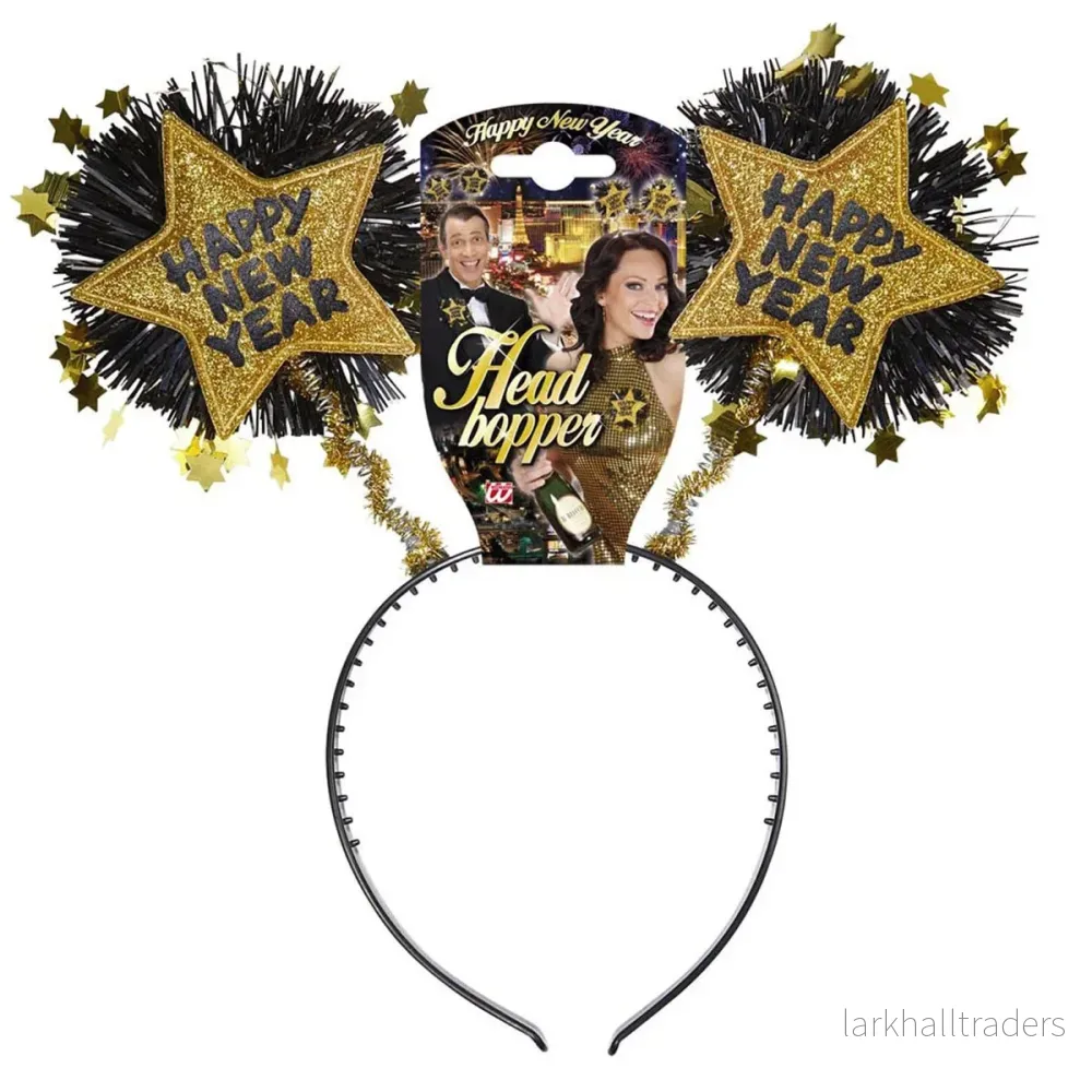 Diadem, guld happy new year Diadem, guld happy new year