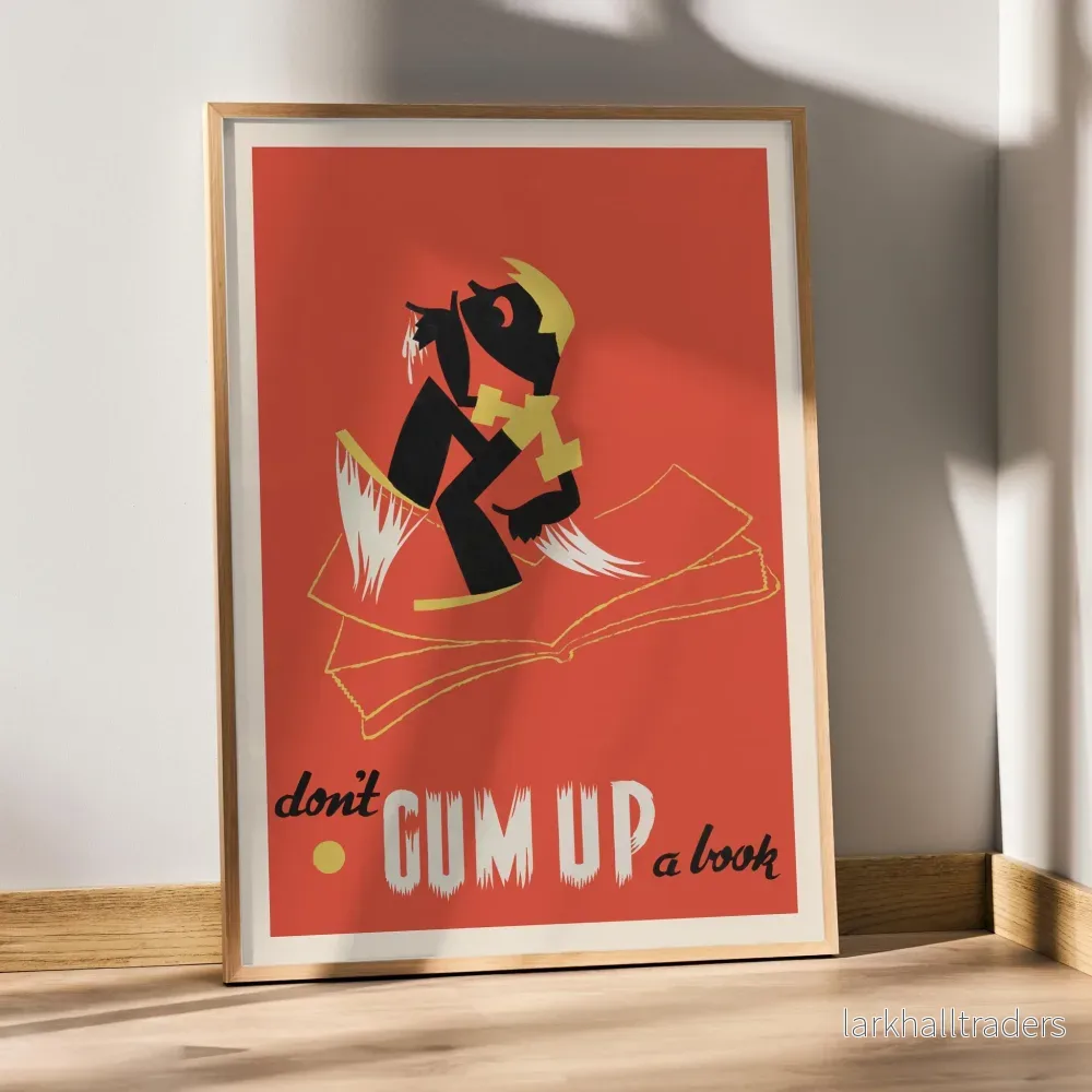 Don't gum up a book Poster - Bild 3