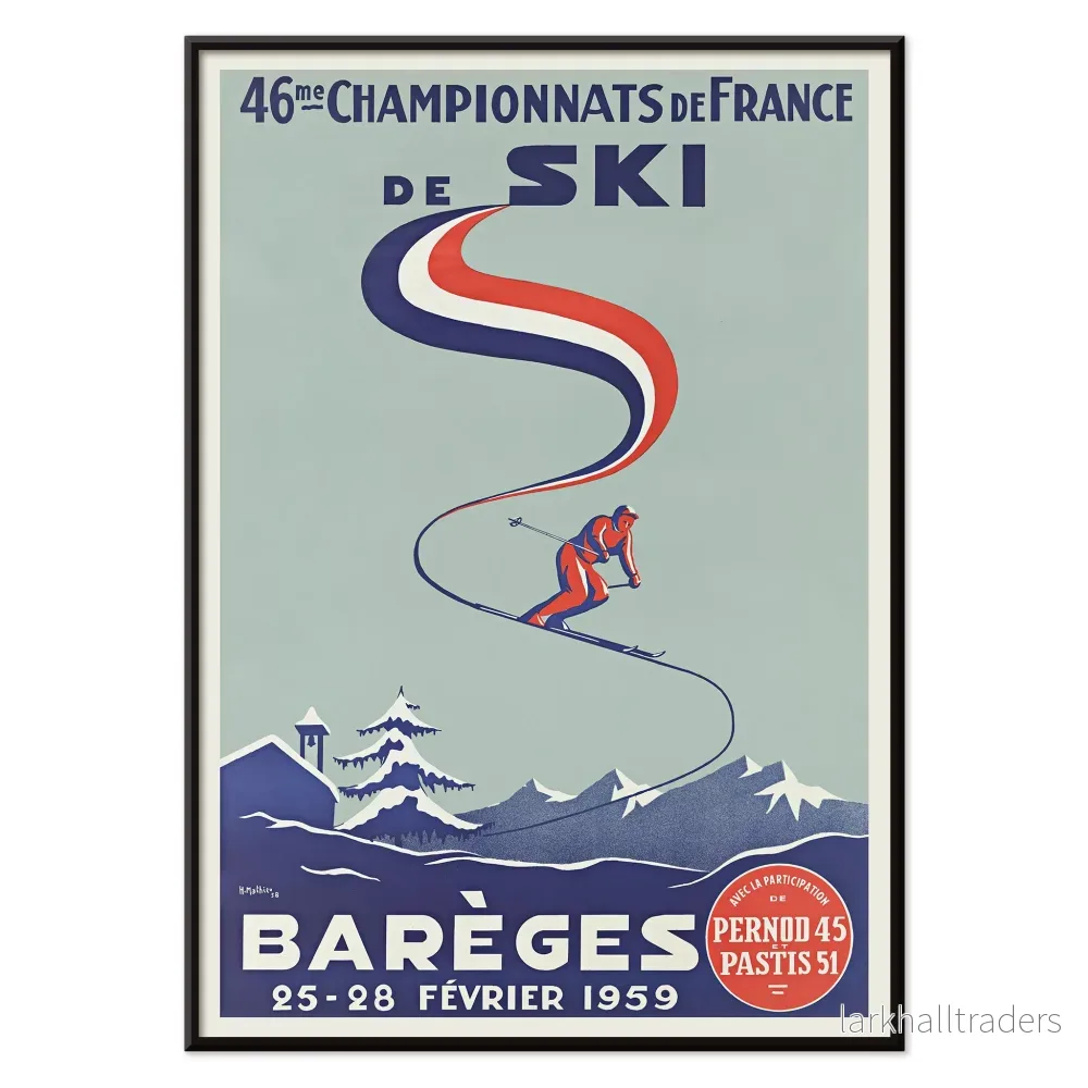 46:e franska skidmästerskapen Poster - Bild 2