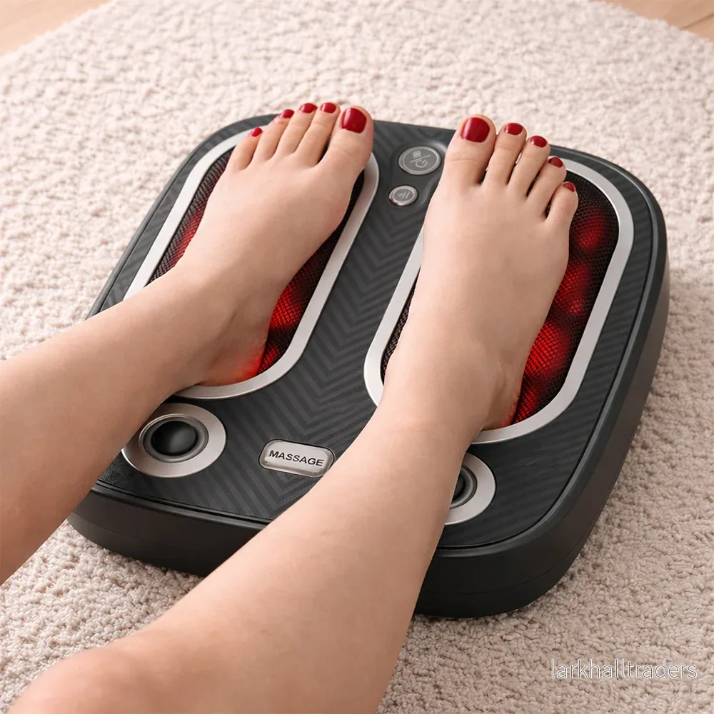 Fotmassage med värme, vibration och roterande massage