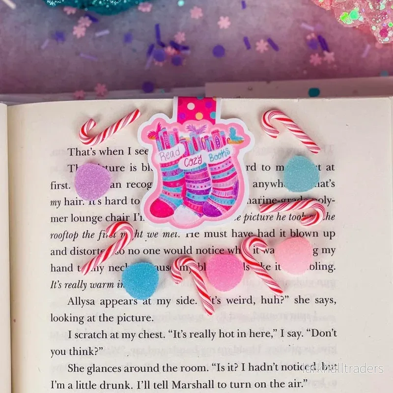 Magnetiskt bokmärke – Read Cozy Books | Julstrumpor