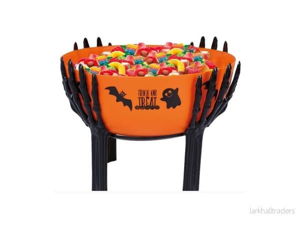 Godisskål, trick or treat orange 26x18 cm