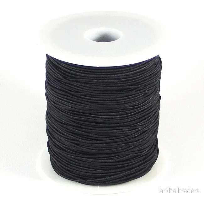 Rundresår, svart, 1mm, 5m Rundresår, svart, 1mm, 5m